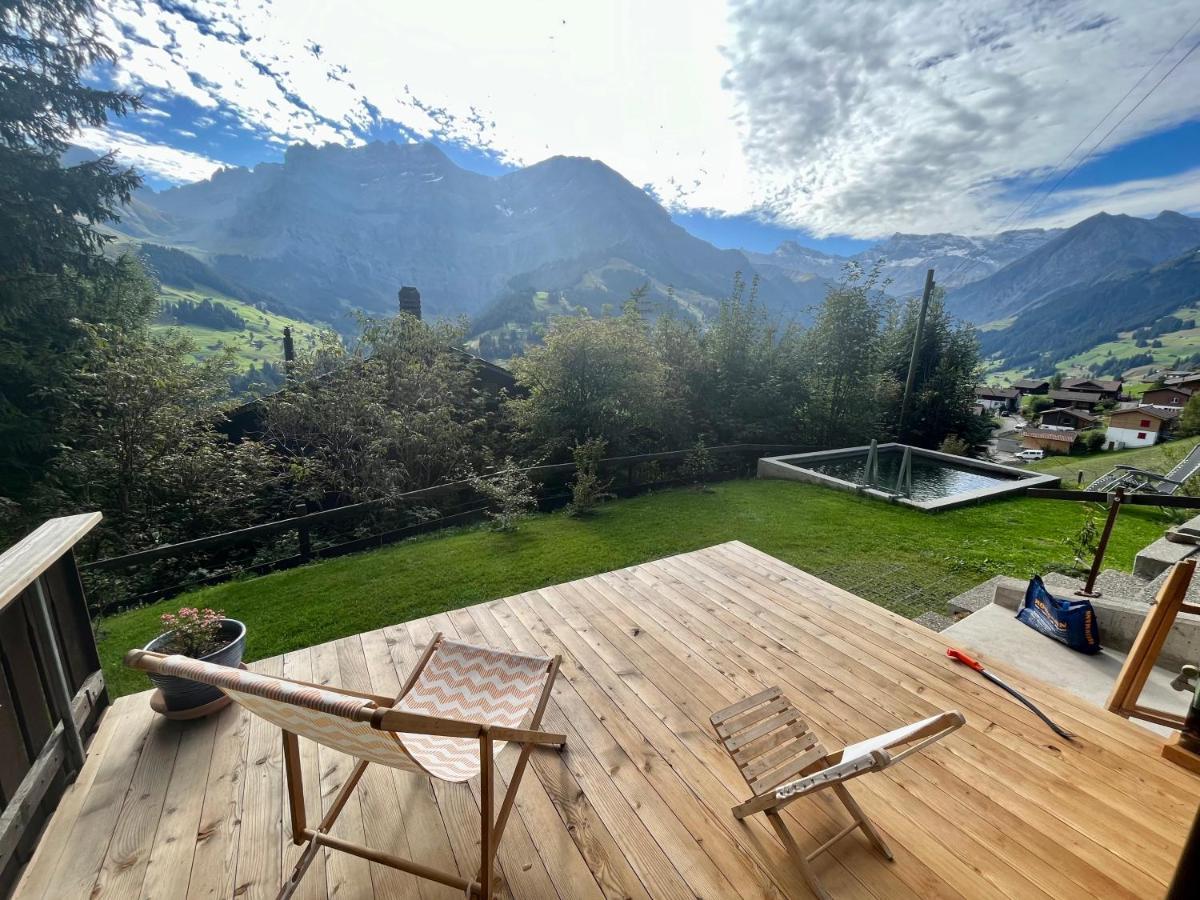 Chalet Sonnenheim, Wohnung Mit Panoramafenster Адельбоден Экстерьер фото